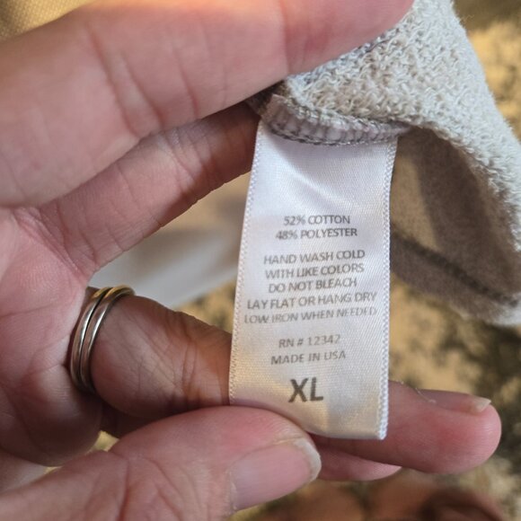 COIN 1804 Gray Draped Open Flyaway Cardigan Sweater XL Great Condition - Picture 3 of 3